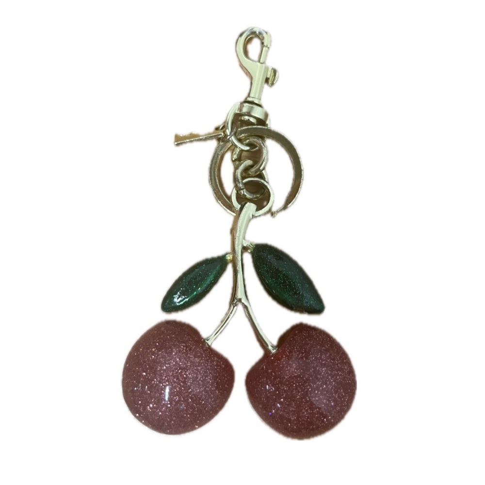Coach Pink Cherry Keychain